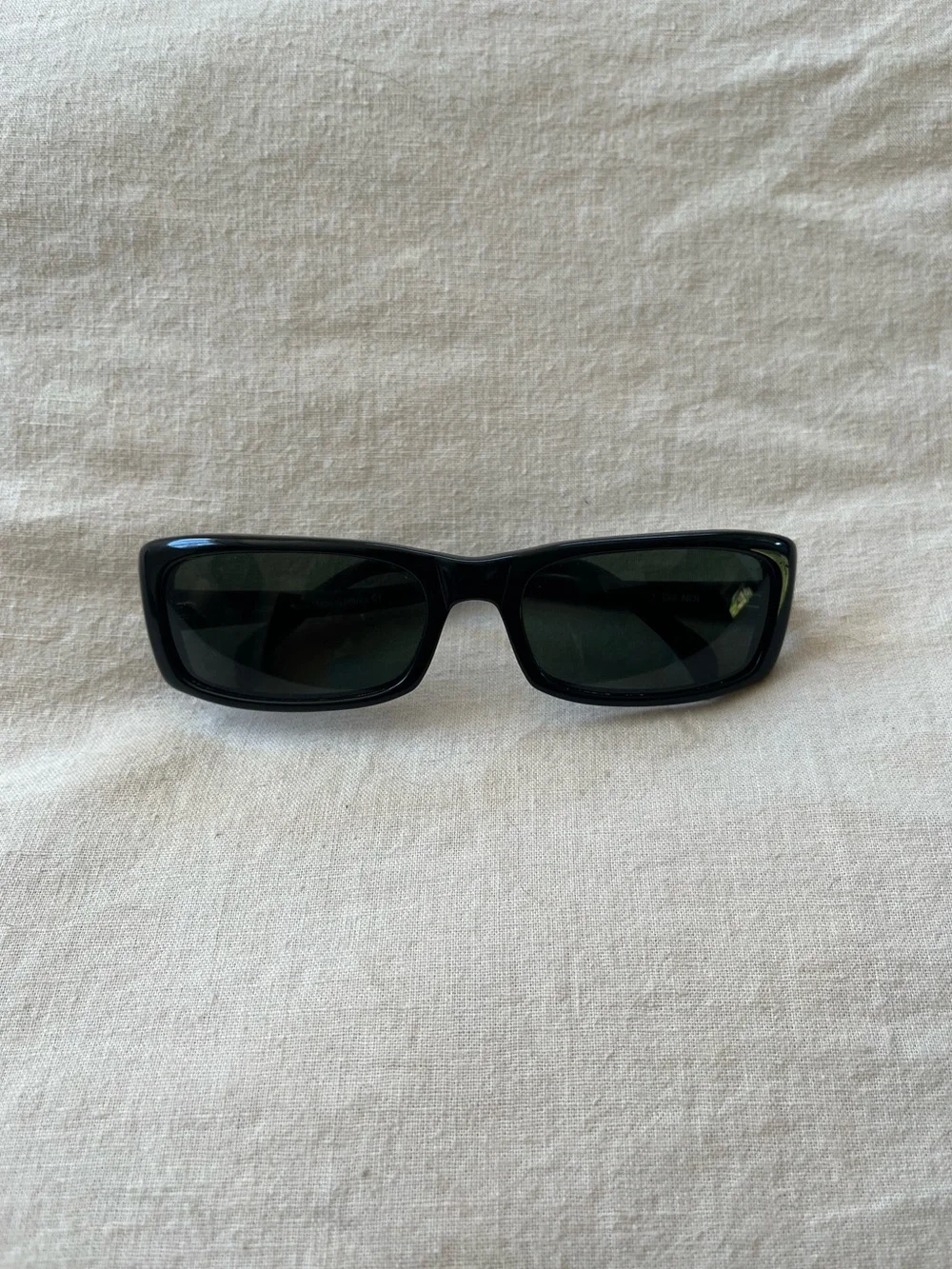 Vuarnet Black Rectangular Sunglasses Made in France